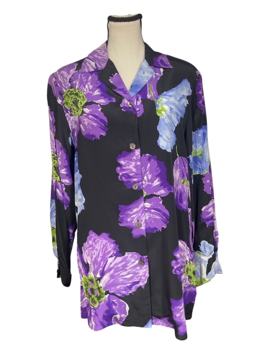 Victor Costa Floral Blouse